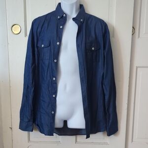 Crosby Blue Lightweight Shirt Jacket